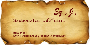 Szoboszlai Jácint névjegykártya